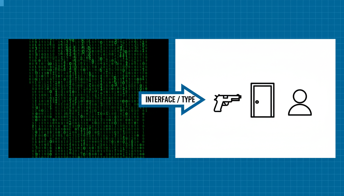 Интерфейсы-типы превращают поток битов в конкретные сущности, с которыми можно взаимодействовать.