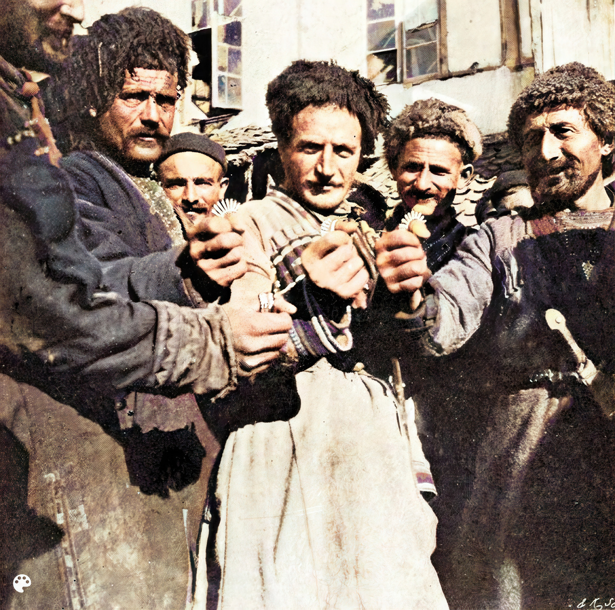 1898 год - Хевсуры показывают свои кольца