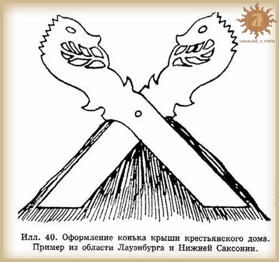 Деревянное изображение коня над избой это