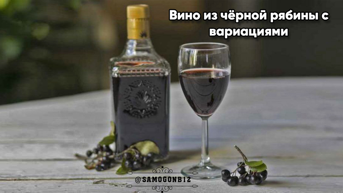 Вино из чёрной рябины с вариациями. ©