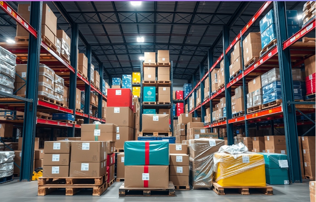 Консолидация разных посылок на складе