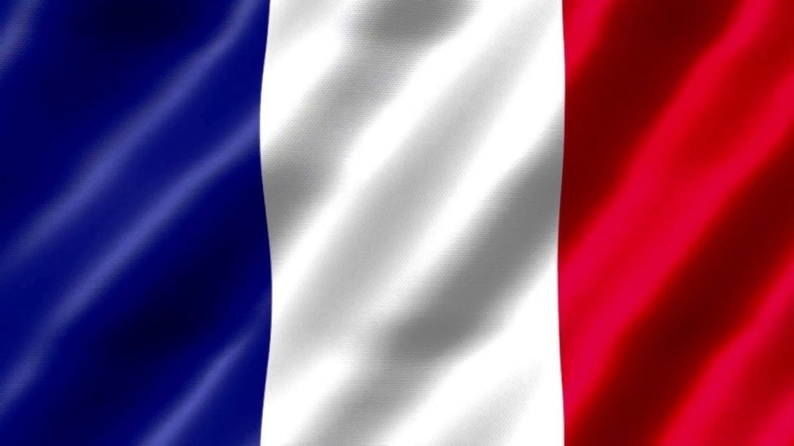 Флаг Франции как страны, наиболее подверженной циклу Юпитер-Нептун