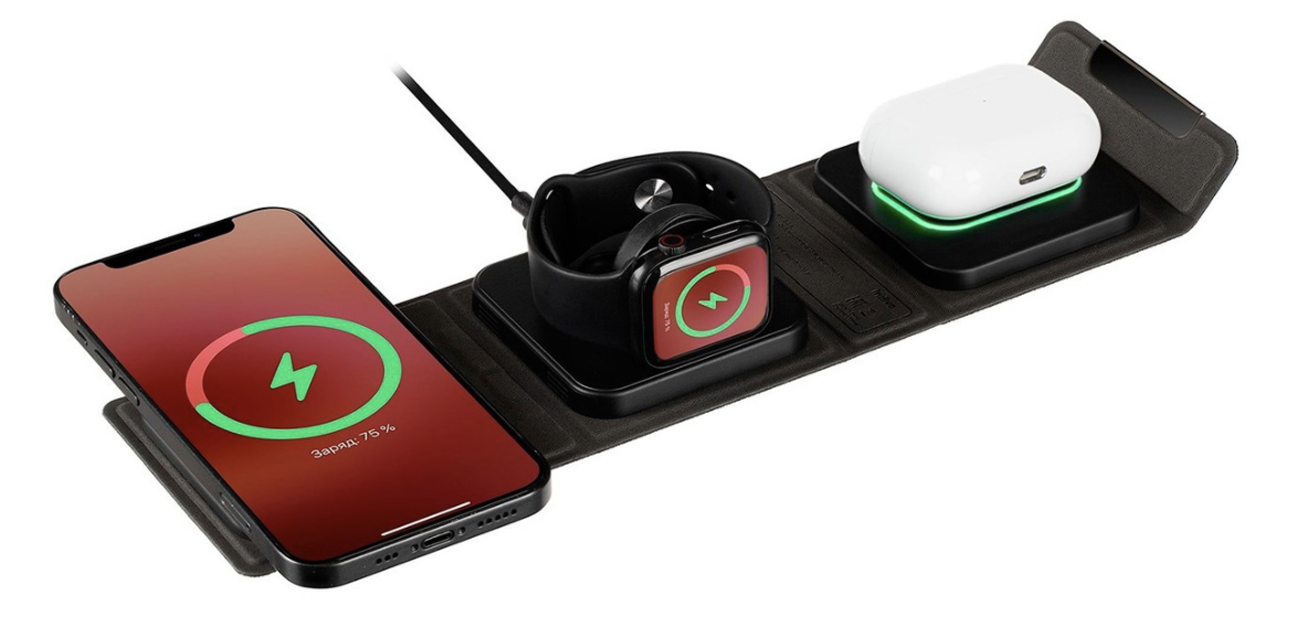 Складная станция беспроводной зарядки triFlex