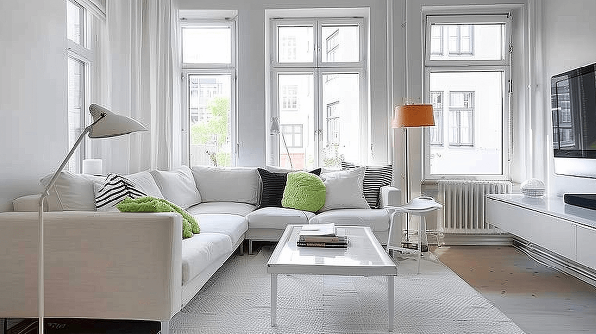 Угловая квартира. Изображение сгенерировано с помощью нейросети Midjourney