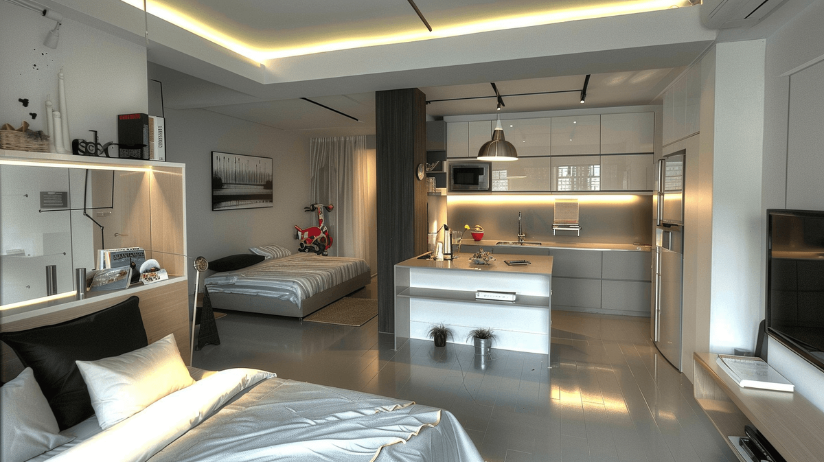 Квартира-судия. Изображение сгенерировано с помощью нейросети Midjourney