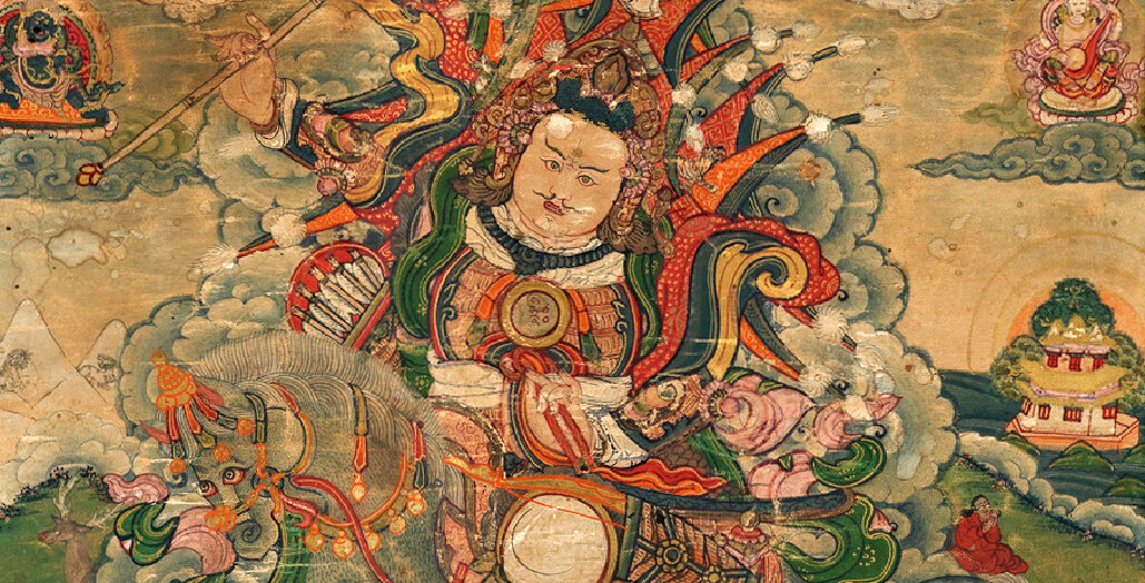 Фрагмент танки. Тибет. Эл. ресурс URL: https://www.himalayanart.org/items/4248