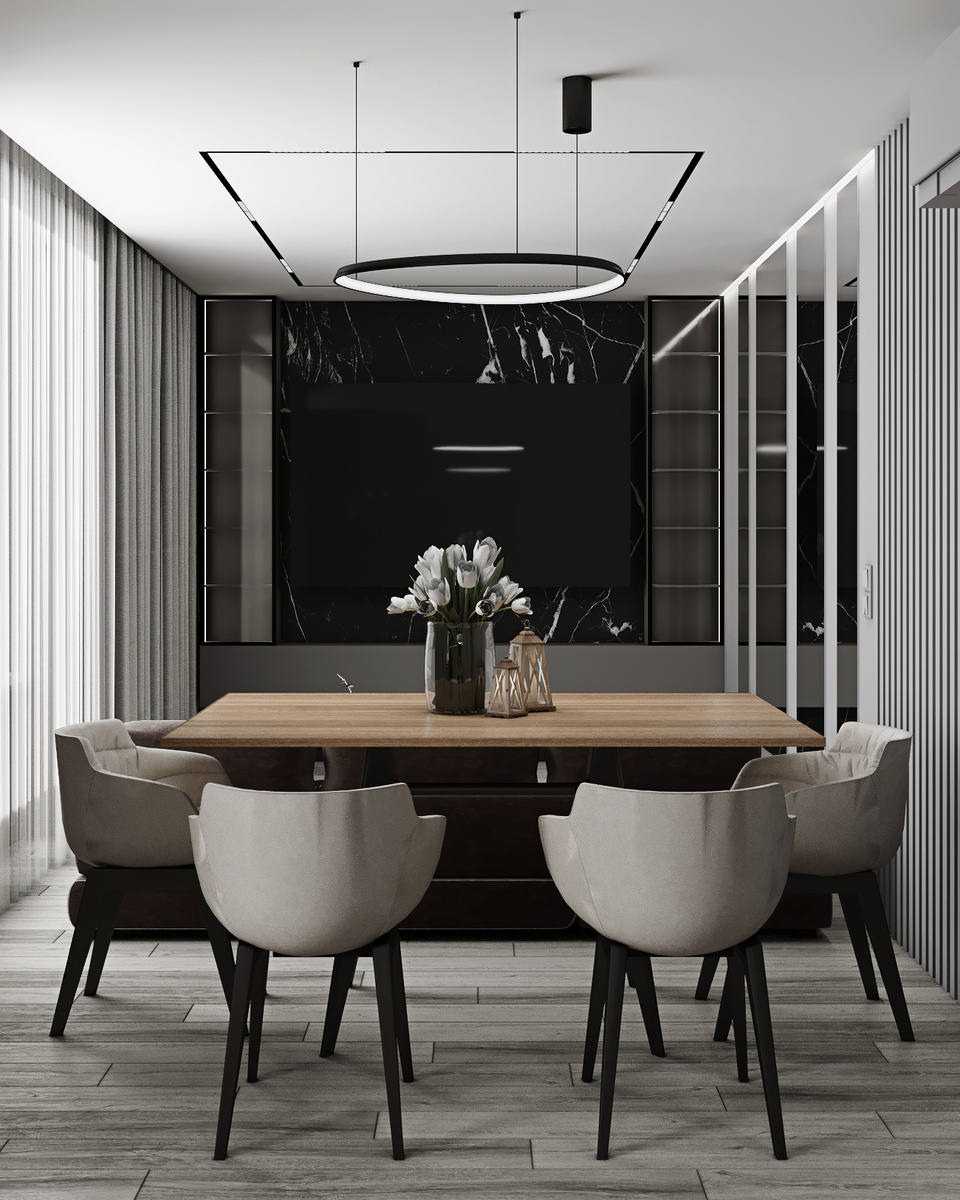 Интерьер обеденной зоны 