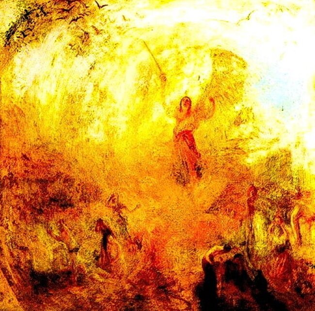 Уильям Тернер. «Ангел, стоящий на солнце», 1846.