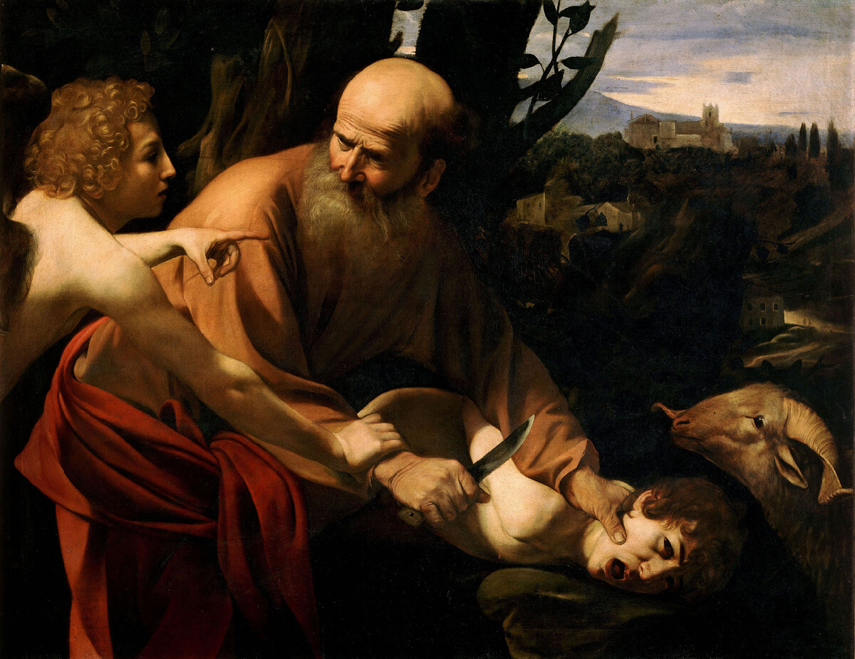 Микеланджело Меризи да Караваджо. Принесение в жертву Исаака