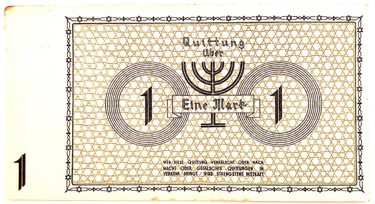 Ein mark der Litzmannstadt Ghetto — из моей коллекции.
