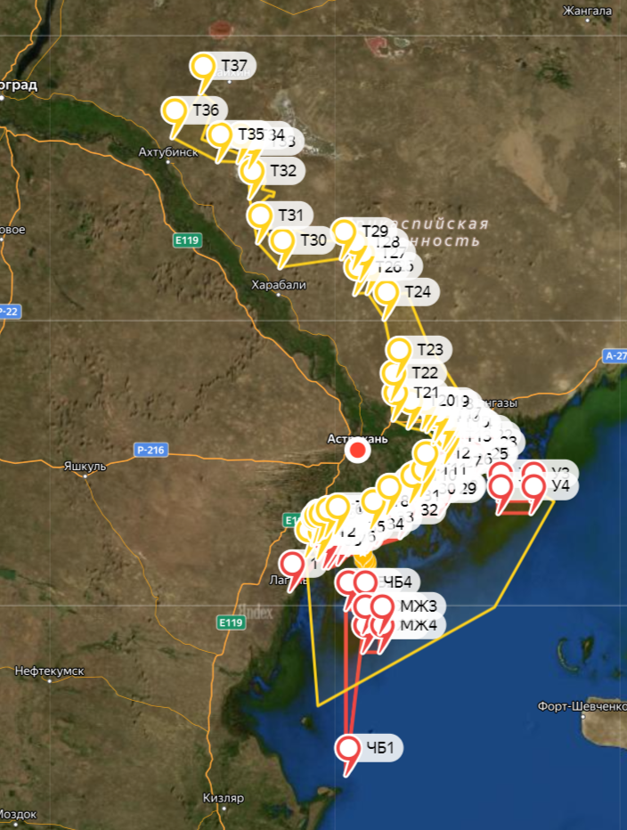 По ссылке выше открывается интерактивная карта Яндекс с обозначенными границами зон.