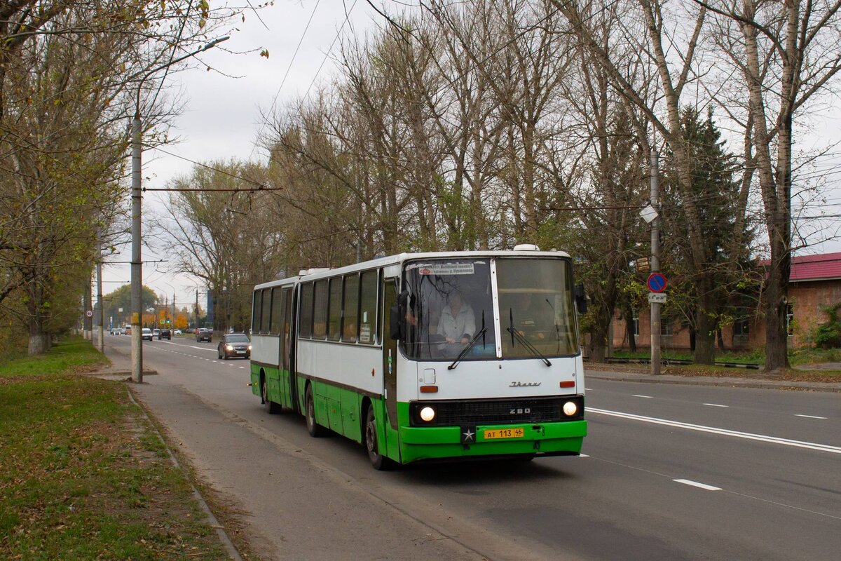 Пригородная гармошка Икарус в Курске, 15 октября 2023.