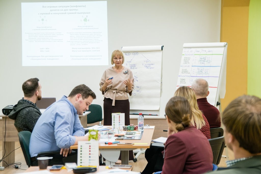 Оптимальное количество участников в бизнес-симуляции FreshBiz — это 7-20 человек