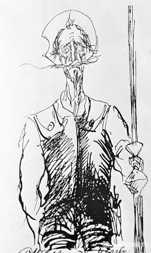 Автопортреты Шаляпина в роли Дон Кихота (листайте!)