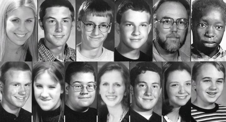 12 учеников и 1 преподаватель, погибшие в школе.