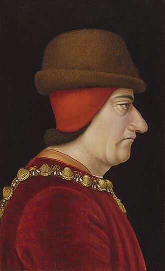 Людовик XI. Авторство: Якоб де Литтемон. https://www.weissgallery.com/artworks/categories/10/9377-attributed-to-jacob-de-litemont-d.-1475-louis-xi-king-of-france-1423-1483-circa-1469/, Общественное достояние, https://commons.wikimedia.org/w/index.php?curid=89957023