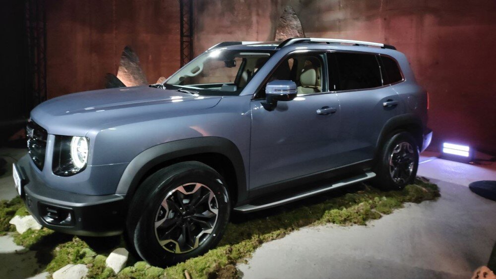 На фото: Кроссовер Haval Dargo на презентации в России