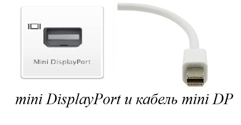 Внешний вид кабеля и разъема mini DisplayPort