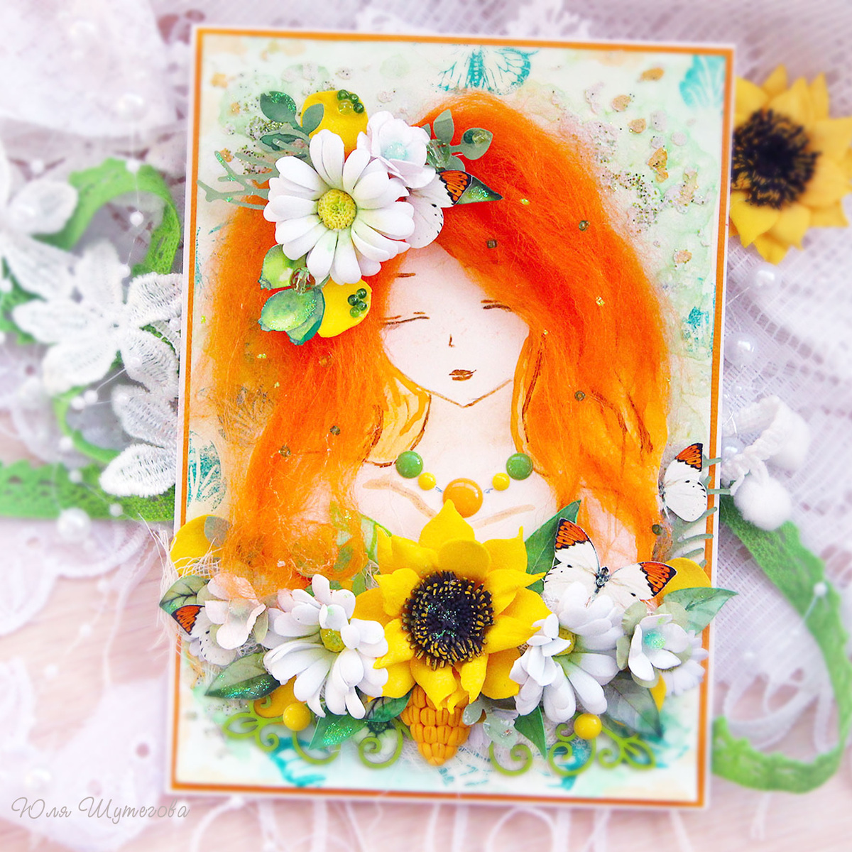 Открытка, которая послужила прототипом будущей работы