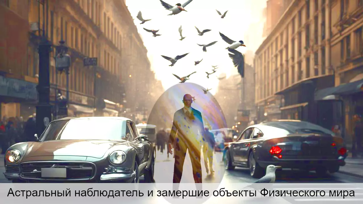 58. Замершие на месте объекты Физического мира (создано с помощью Кандинский)