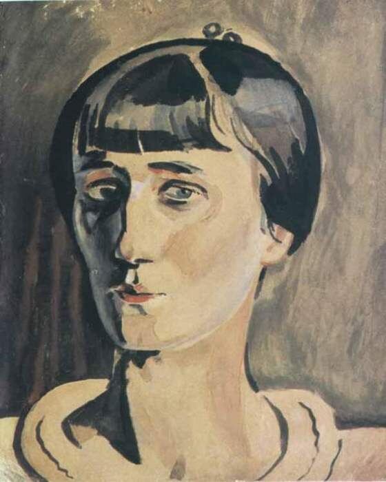 Л. Бруни. Портрет Ахматовой