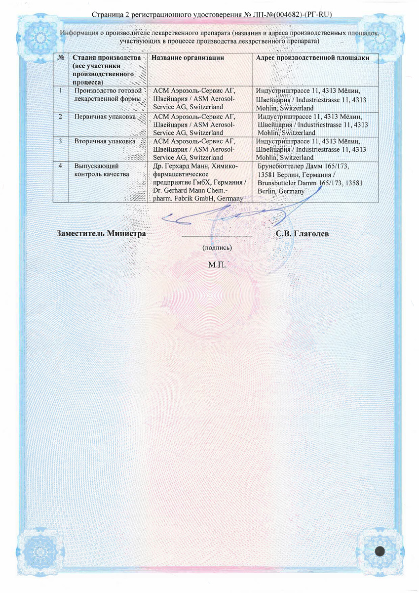 Регистрационное удостоверение