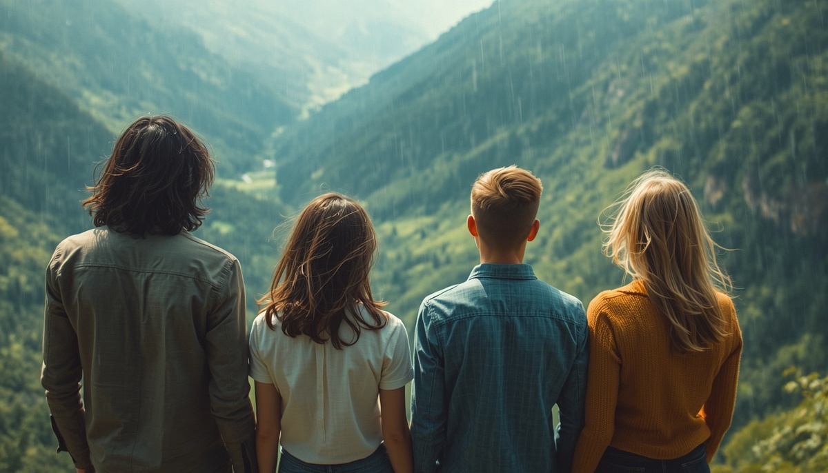 Через полчаса, они, наконец достигли вершины и замерли в восхищении.