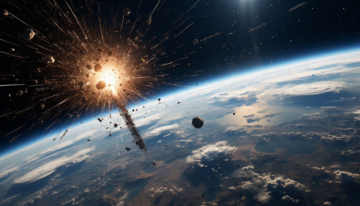 Эпическое столкновение на скорости 24100 км/ч