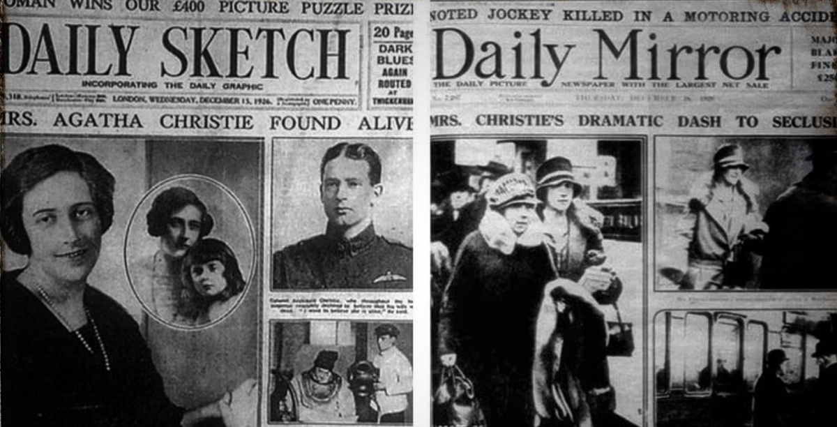 Английские газеты шумели об убийстве Агаты Кристи её мужем.