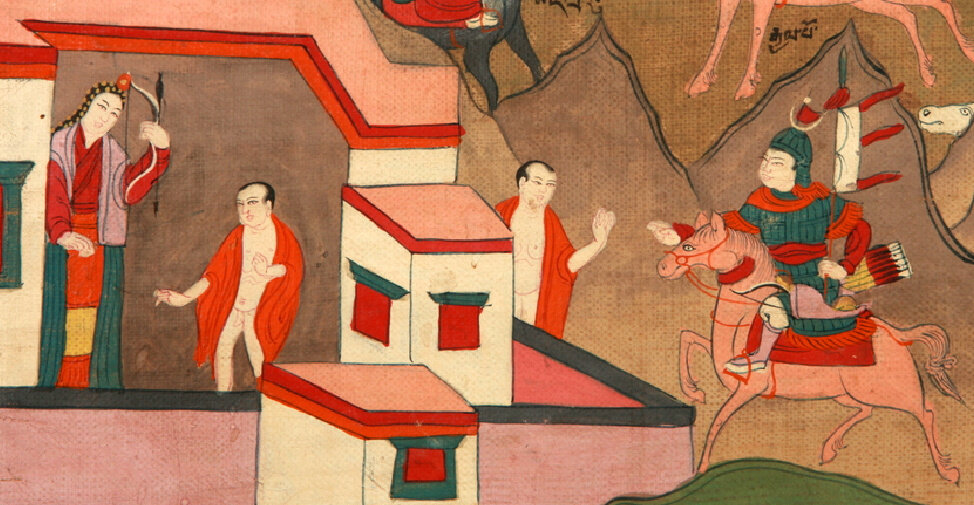 Гэсэр. Тибет, 1900-1959 гг. Провинциальный краеведческий музей (англ. Sichuan Provincial Museum), Сычуань. Эл. ресурс URL: https://www.himalayanart.org/items/55019