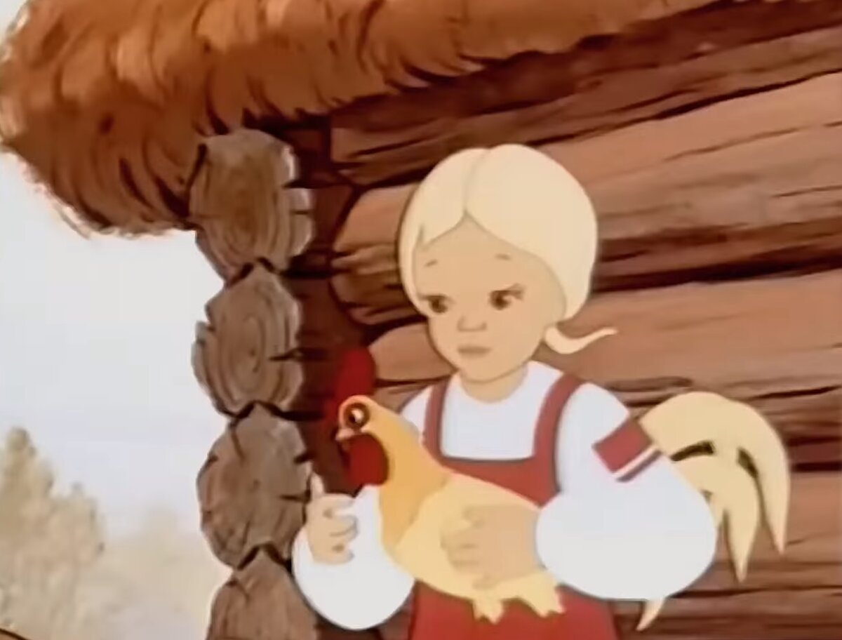 Кадр из м/ф «Золотые колосья» 1958 г.