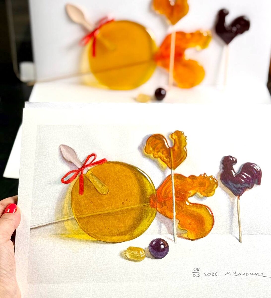 Художник Елизавета Залегина. Далее в галерее уроки, которые были бесплатно представлены на сайте и в соцсетях Энтеркласс.