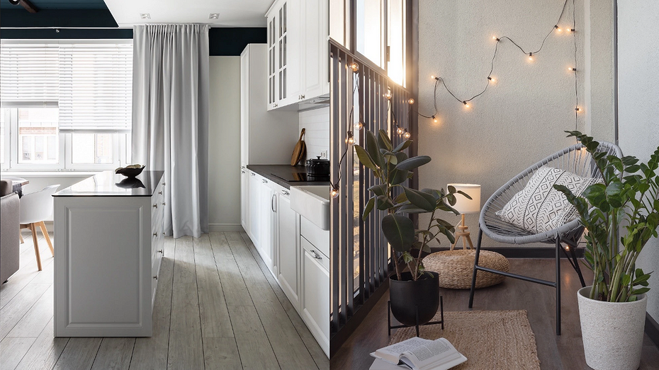 Слева проект Юлии Помазнюк. Справа проект Виктории Бутвиной