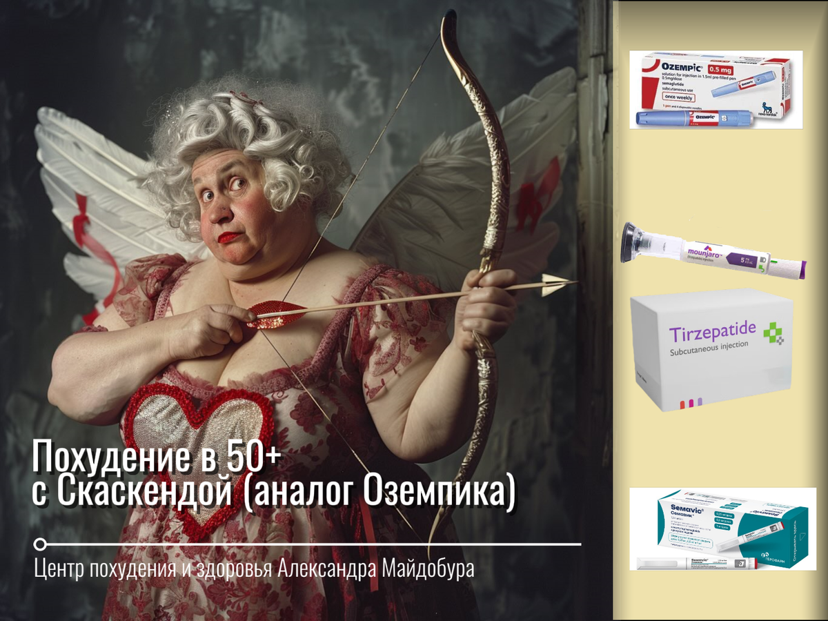 Как быстро похудеть женщинам в 50+ лет на препаратах Саксенда (аналог Оземпика для диабета и снижения веса). Рекомендации центра здоровья Александра Майдобура