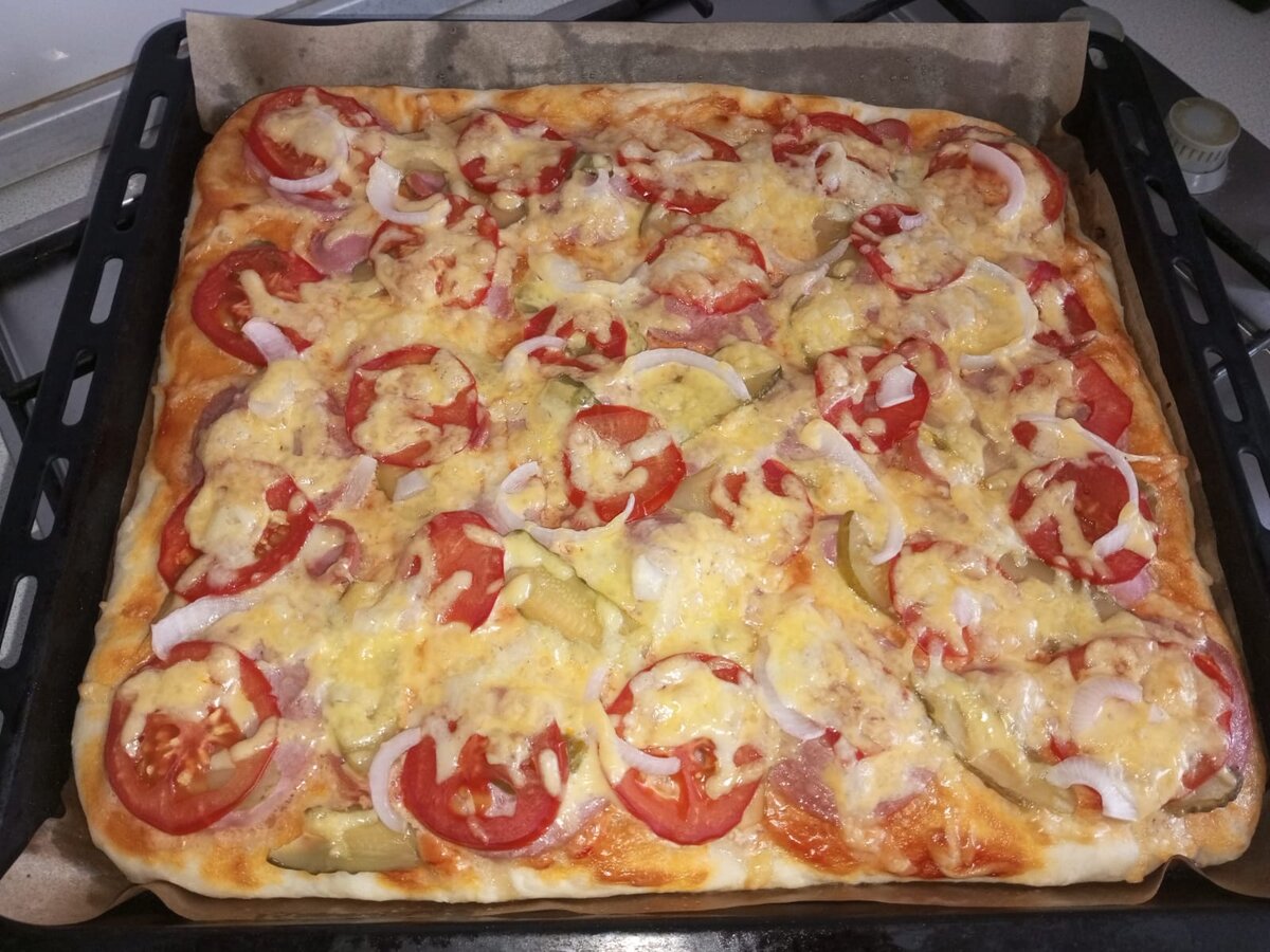 Пицца с шампиньонами, помидорами и укропом рецепт – Итальянская кухня: Паста и пицца. «Еда»