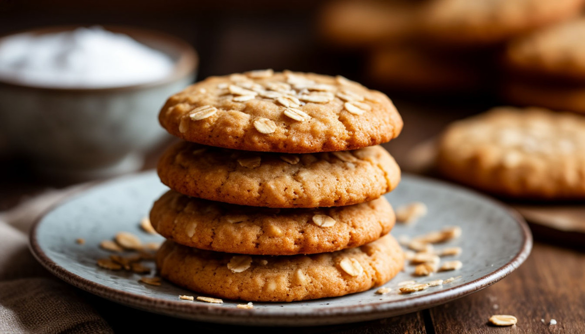 Овсяная мука придаёт приятный ореховый аромат и уменьшает вредное свойство бисквита — глютен