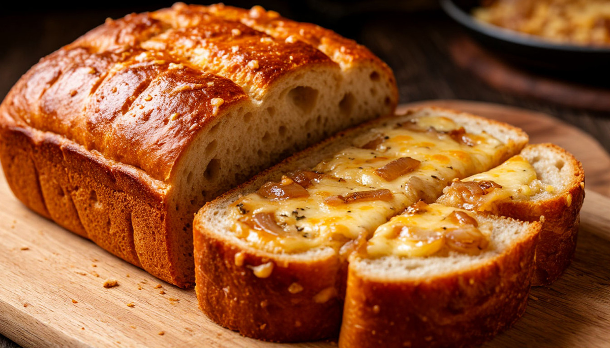 Этот хлеб — быстрая и дешёвая закуска, которой можно накормить шумную компанию