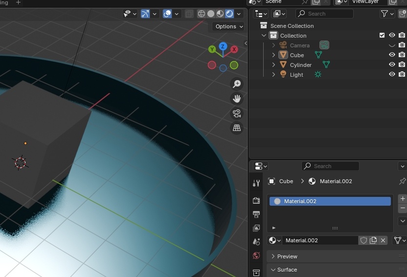 Лёд на металле в режиме Rendered