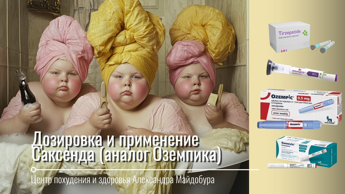 Снижение веса с уколами Саксенда (аналог Оземпика) / Центр здоровья и похудения Александра Майдобура