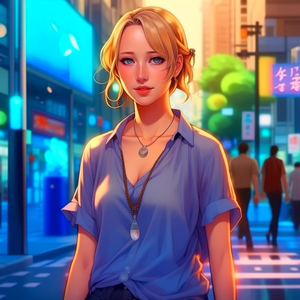 девушка, мегаполис, мир, дружба