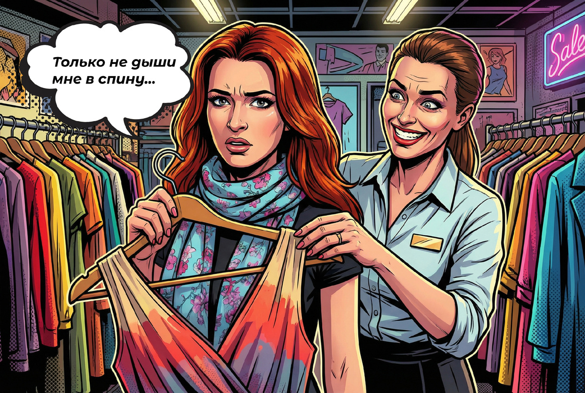 «ЖЕНЩИНА! Вашего размера нет!»