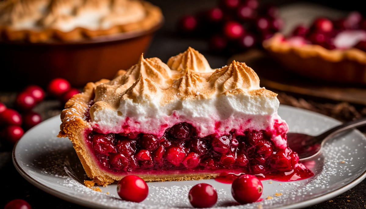 Если у вас остались ягоды клюквы, то они должны быть в этом пироге