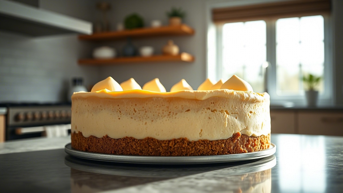 Воздушный и лёгкий, этот чизкейк оставляет место для второго кусочка