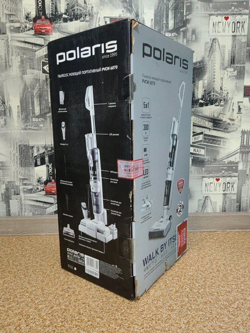 Пылесос моющий портативный Polaris PVCW 6070