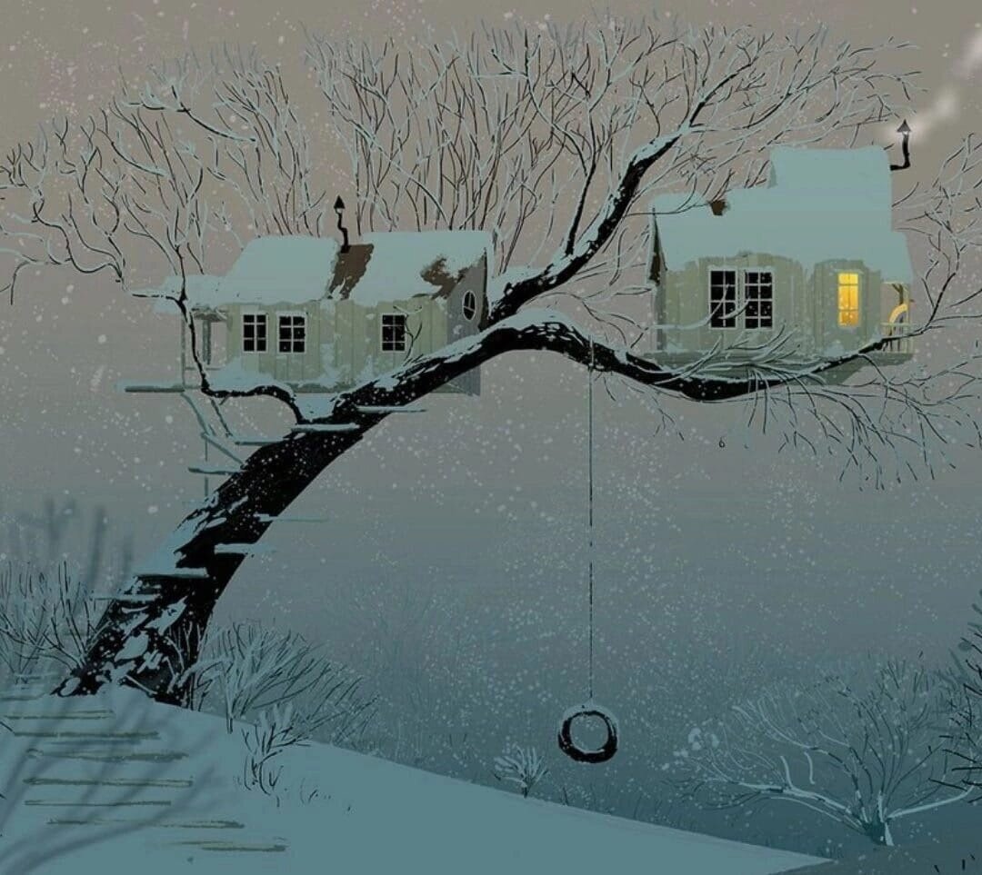© Pascal Campion Art / Паскаль Кэмпион / Тree houses / Домики на дереве