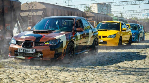 ВСЕ ОФИГЕЛИ! Боевые SUBARU WRX STI против ЗЛЫХ AUDI , SKODA и VW Golf R