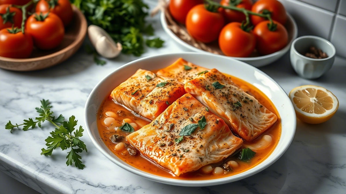 Это вкусный и полезный ужин из тушёной рыбы