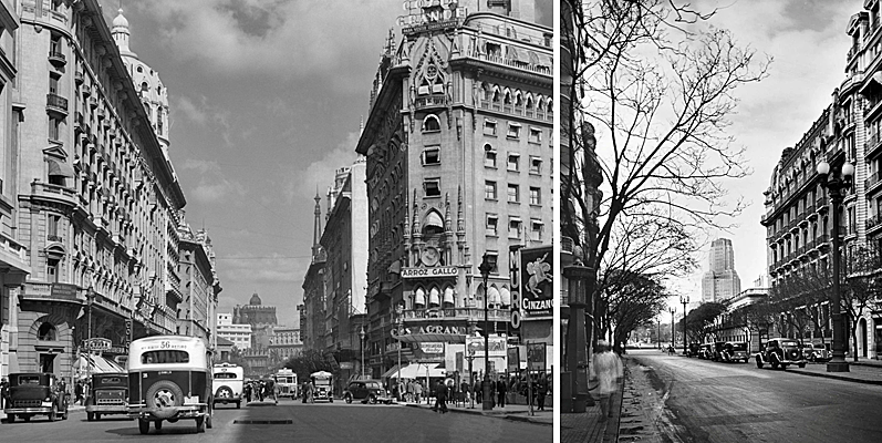 Улицы предвоенного Буэнос-Айреса. В 1930-х годах Буэнос-Айрес переживал значительные перемены, особенно в плане городского пейзажа. В это десятилетие, в рамках городского масштабного проекта «Османизации» (Жорж Эжен Осман - градостроитель, во многом определивший современный облик современного Парижа), направленного на модернизацию города за счет создания широких бульваров в парижском стиле...