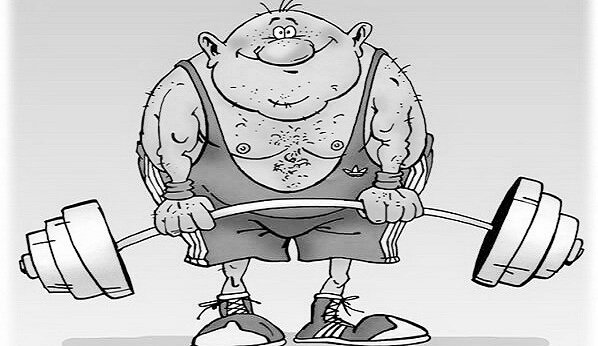 Выходят на арену силачи