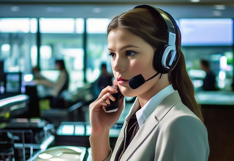 На фото: сотрудница банка, которая незаконно оформила кредитную карту при оформлении кредита на покупку техники. Нейросеть "Шедеврум".